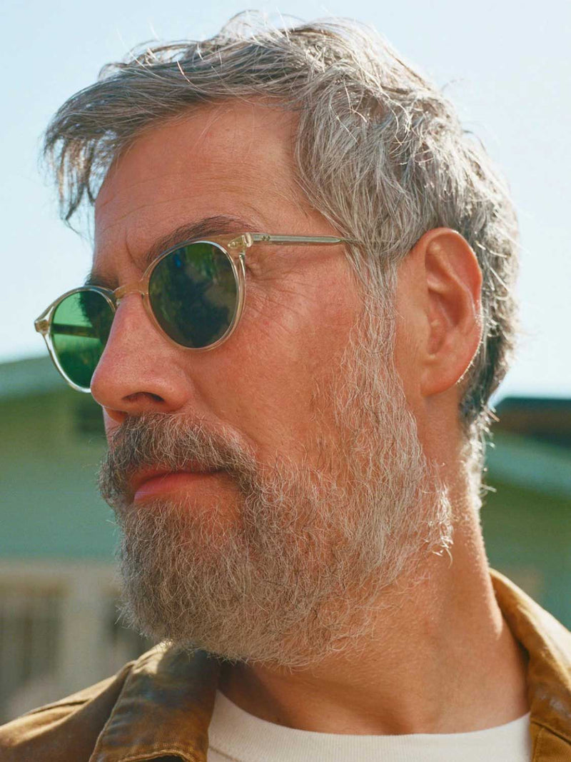 Garrett Leight Clun Sunglasses Shell Crystal Rosewood