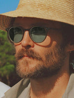 Garrett Leight Square Charcoal Sunglasses | C