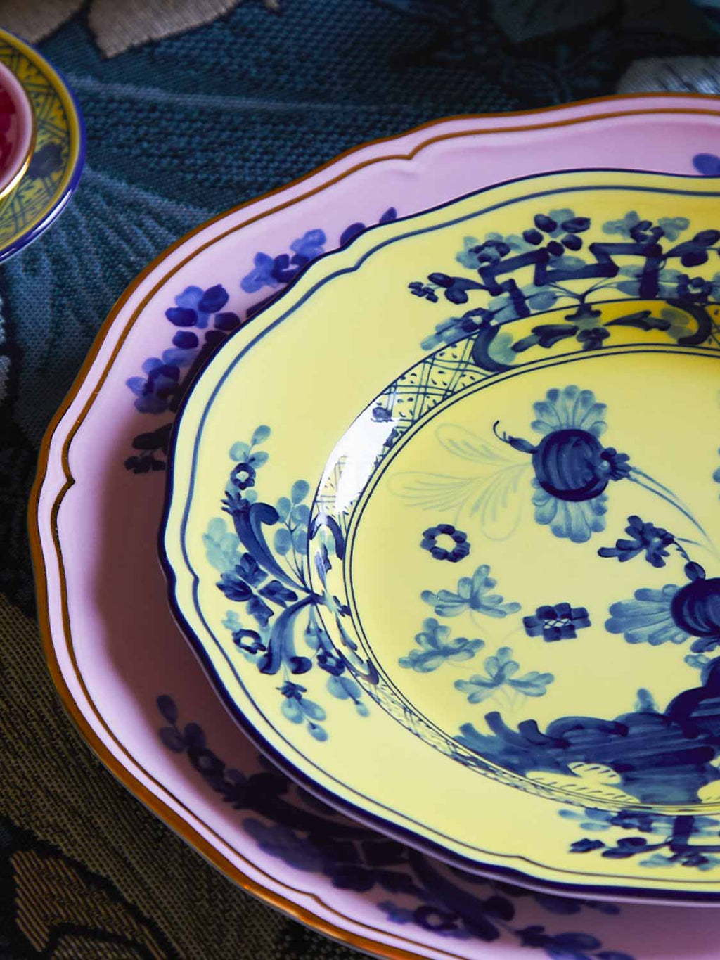 Ginori 1735 Dessert Plate Oriente Italiano Citrino