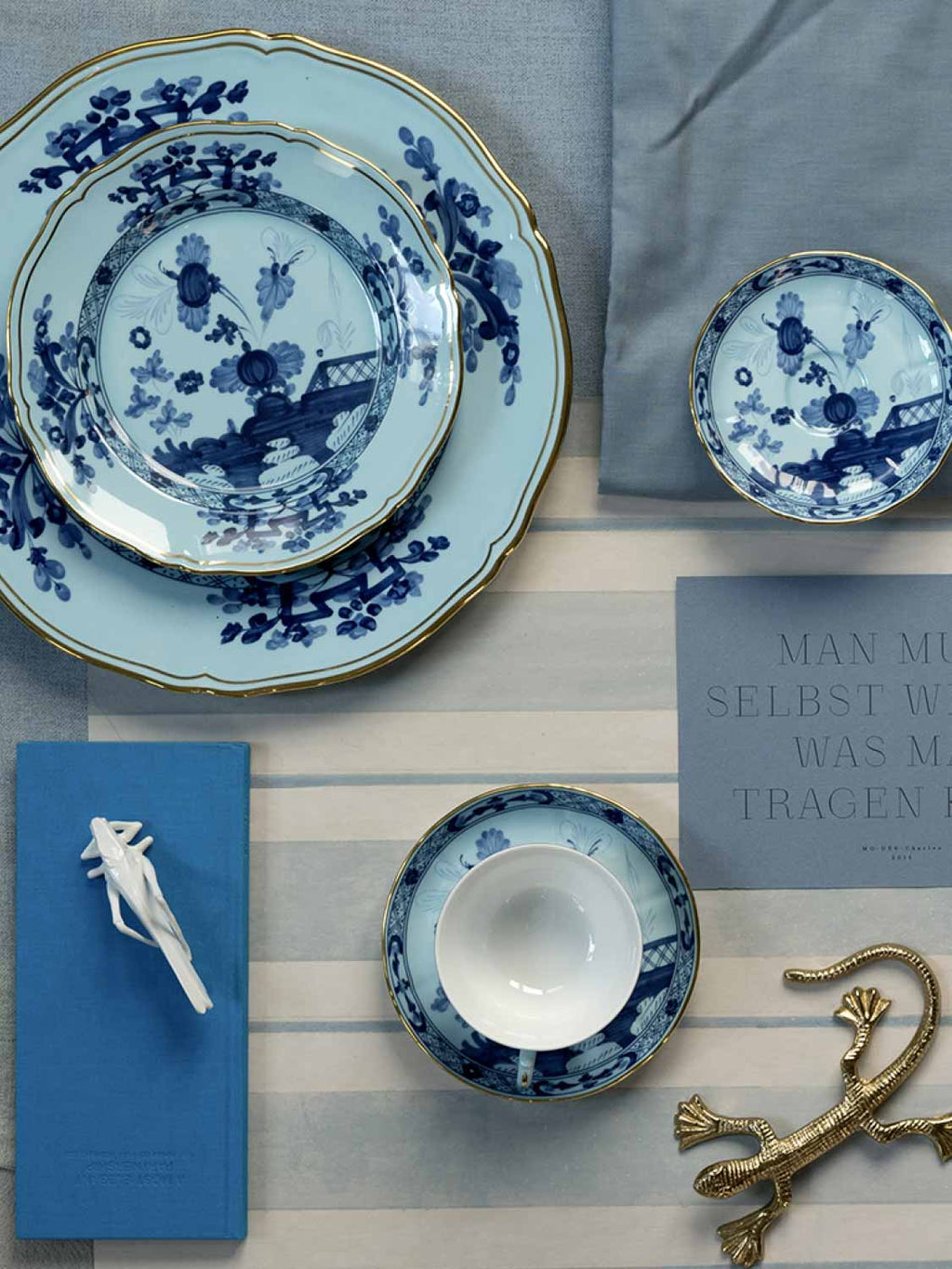 Ginori 1735 Dessert Plate Oriente Italiano Iris