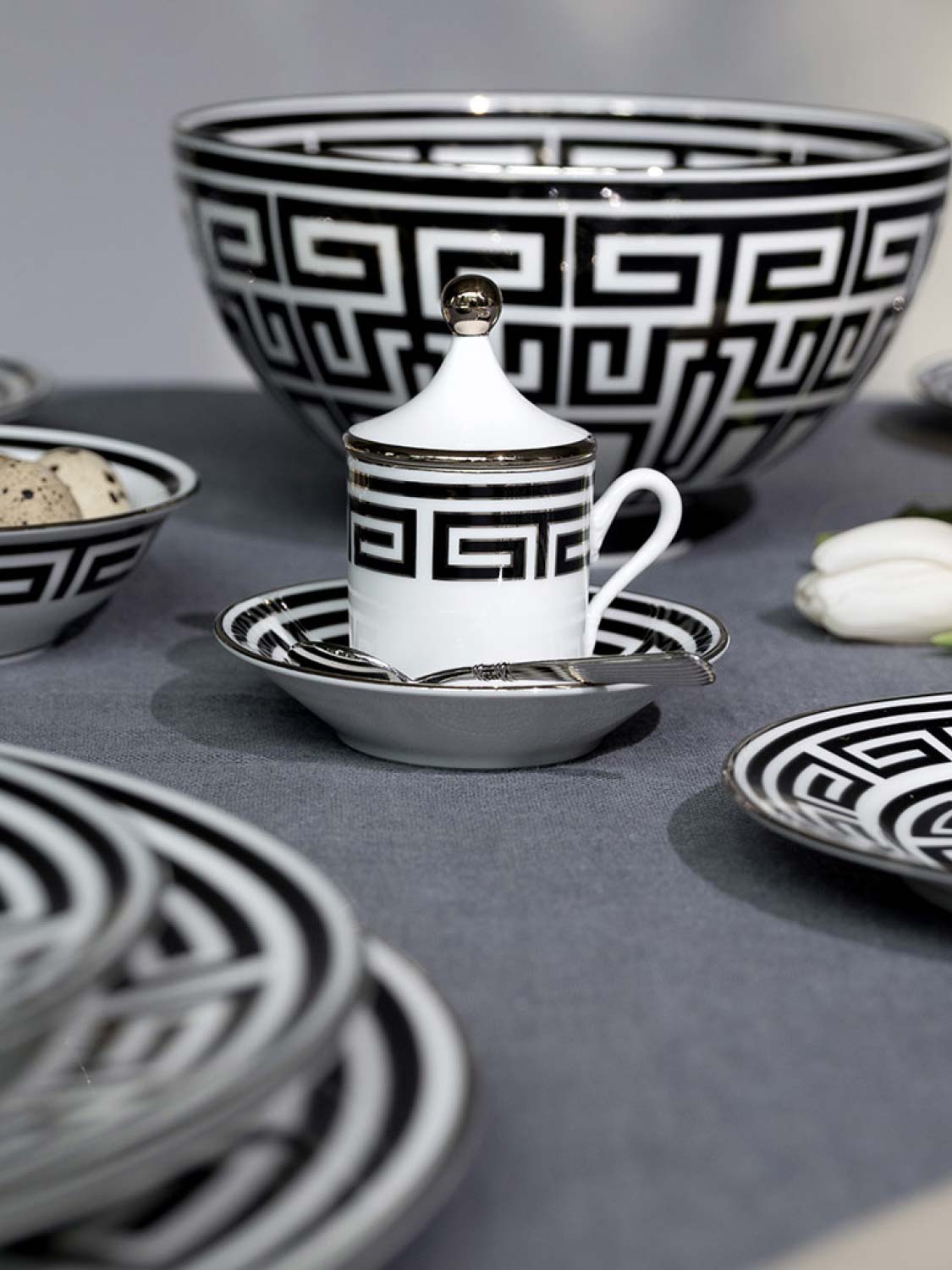 Ginori 1735 Gio Ponti Bowl Labirinto Nero