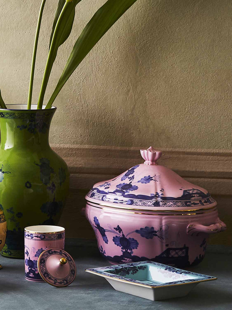 Ginori 1735 Large Squared Vide Poche Oriente Italiano Iris