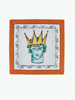 Ginori 1735 Large Squared Change Tray Rock Orange