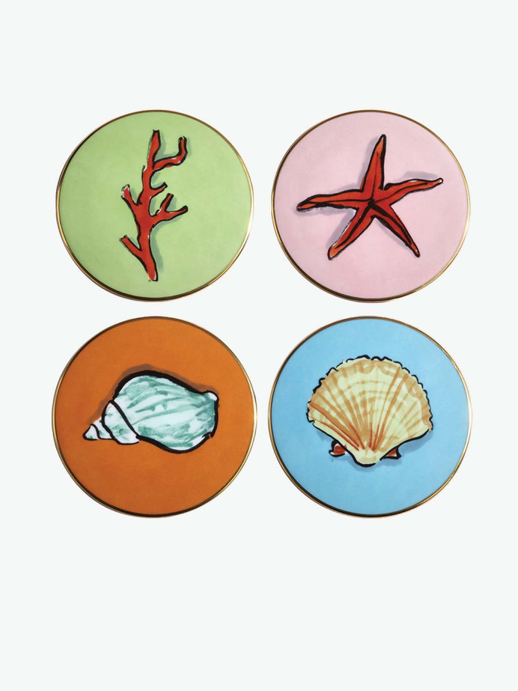 Ginori 1735 Mix Of Four Coasters