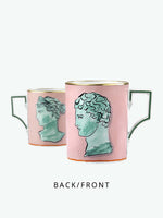 Ginori 1735 Mug Il Viaggio Di Nettuno Pink