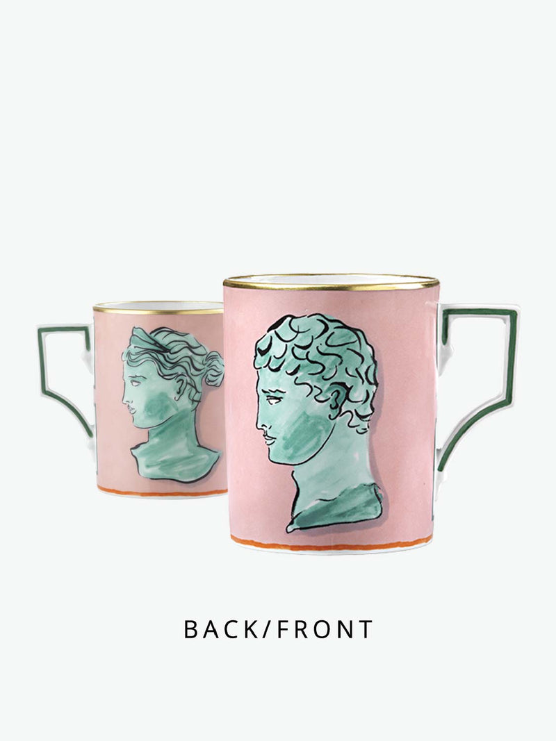 Ginori 1735 Mug Il Viaggio Di Nettuno Pink