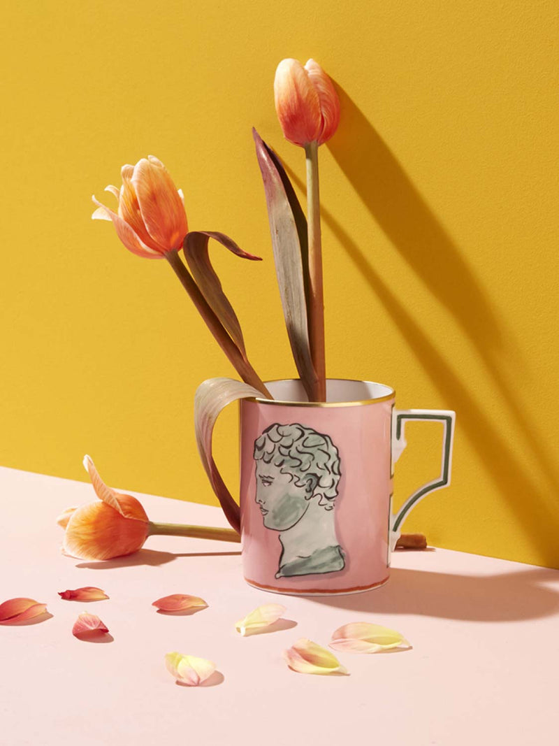 Ginori 1735 Mug Il Viaggio Di Nettuno Pink