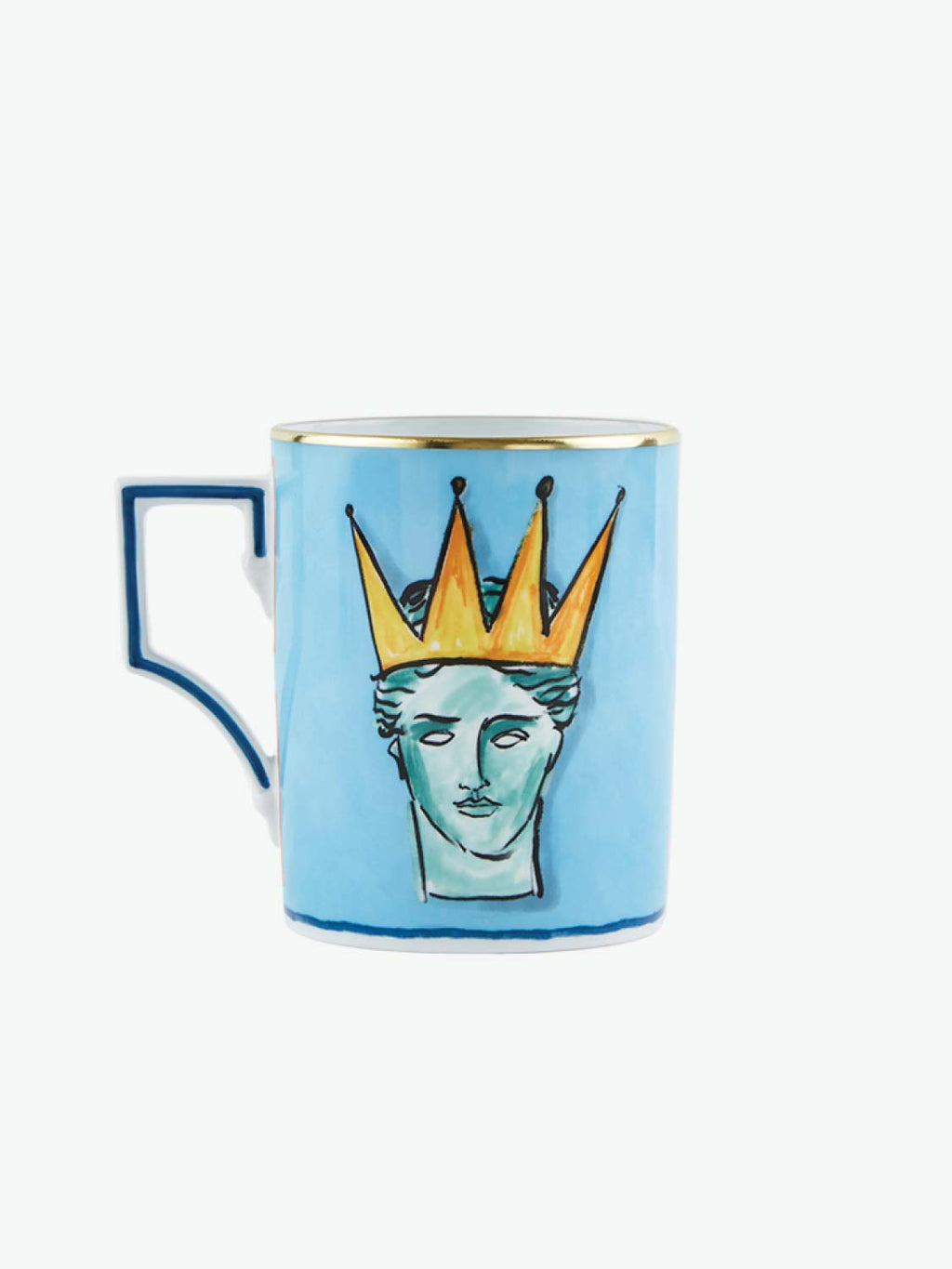 Ginori 1735 Mug Il Viaggio Di Nettuno Sea Blue