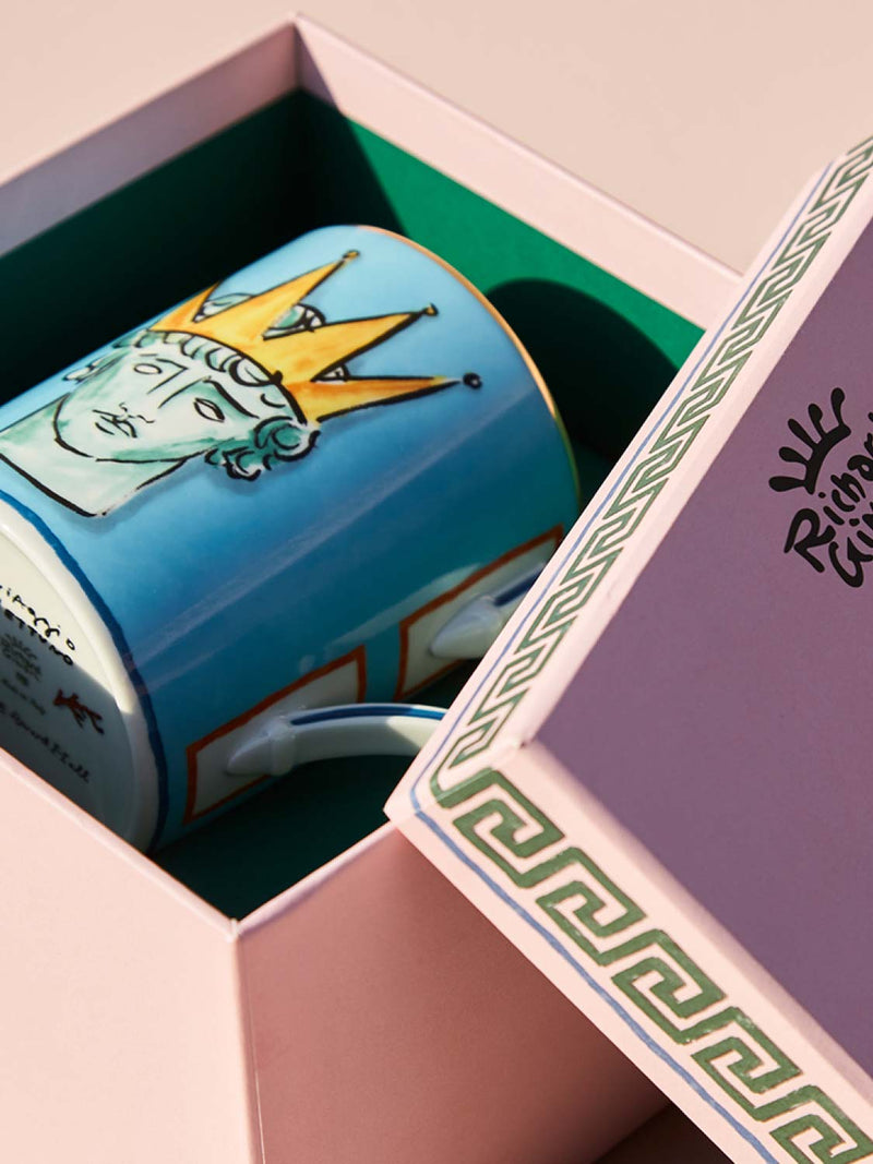 Ginori 1735 Mug Il Viaggio Di Nettuno Sea Blue