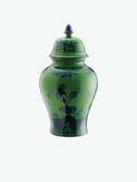 Ginori 1735 Small Potiche Vase Oriente Italiano Malachite