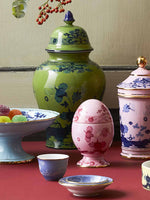 Ginori 1735 Small Potiche Vase Oriente Italiano Malachite