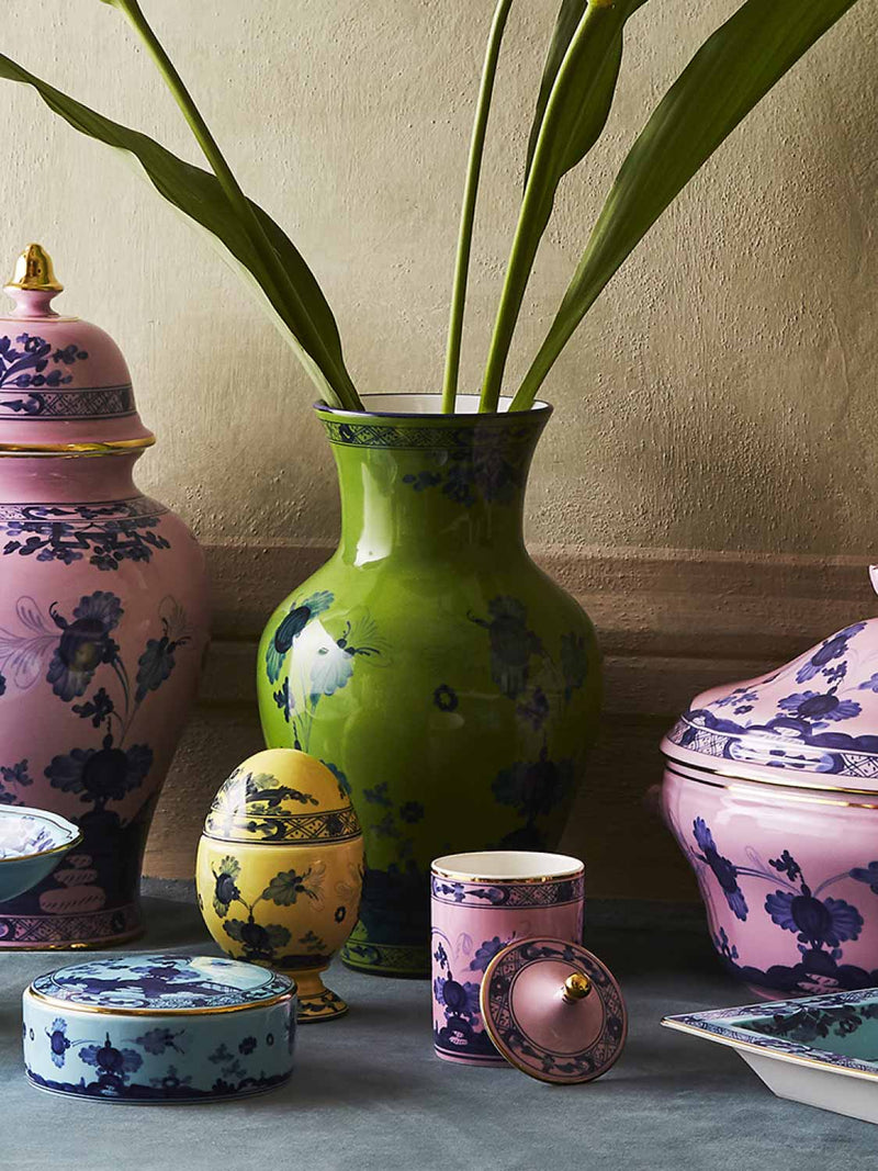 Ginori 1735 Round box Oriente Italiano Azalea