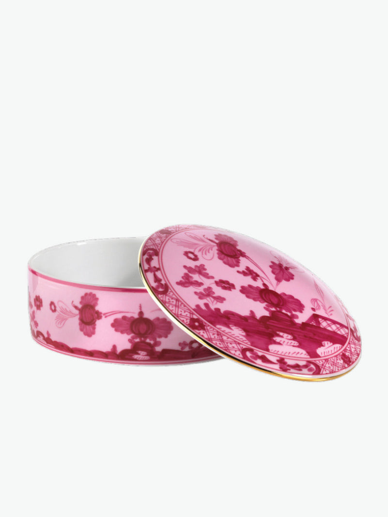 Richard Ginori Round box Oriente Italiano Porpora