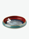 Ginori 1735 Round Vide Poche With White Rabbit