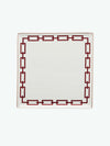 Ginori 1735 Vide Poche Squared Plate Catene Scarlatto