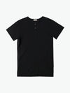 The Project Garments Grandad Organic Cotton T-shirt Black