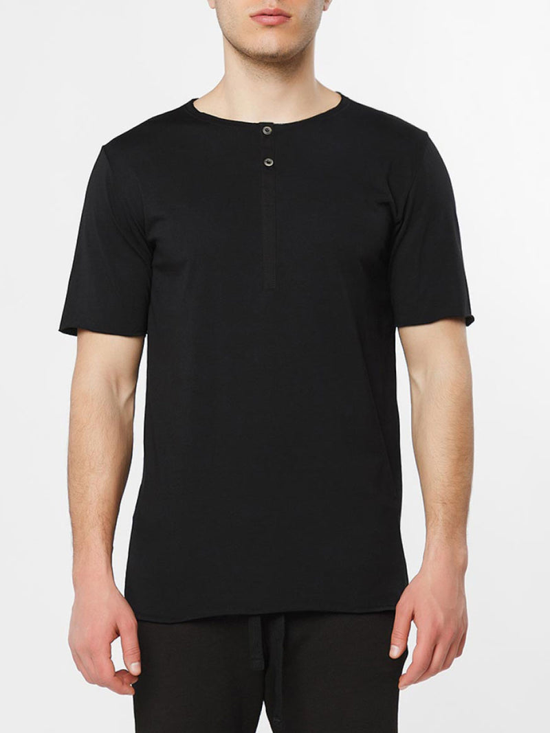 Grandad Organic Cotton T-shirt Black
