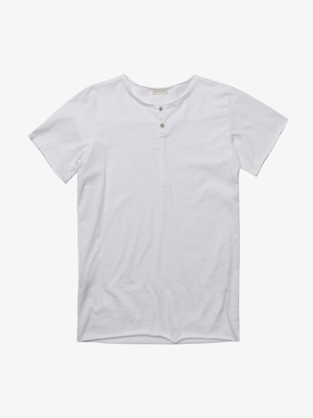 The Project Garments Grandad Organic Cotton T-shirt White