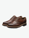 Grenson Archie Goodyear Tan Oxford Brogue Leather Shoes | The Project Garments - B