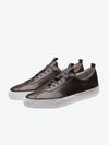 Grenson Sneaker 1 | Brown Hand Painted Leather Oxford Sneaker | The Project Garments - B