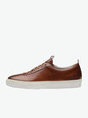 Grenson Tan Hand Painted Leather Oxford Sneaker | The Project Garments - A