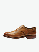 Grenson Stanley Tan Oxford Brogue Leather Shoes | The Project Garments - A