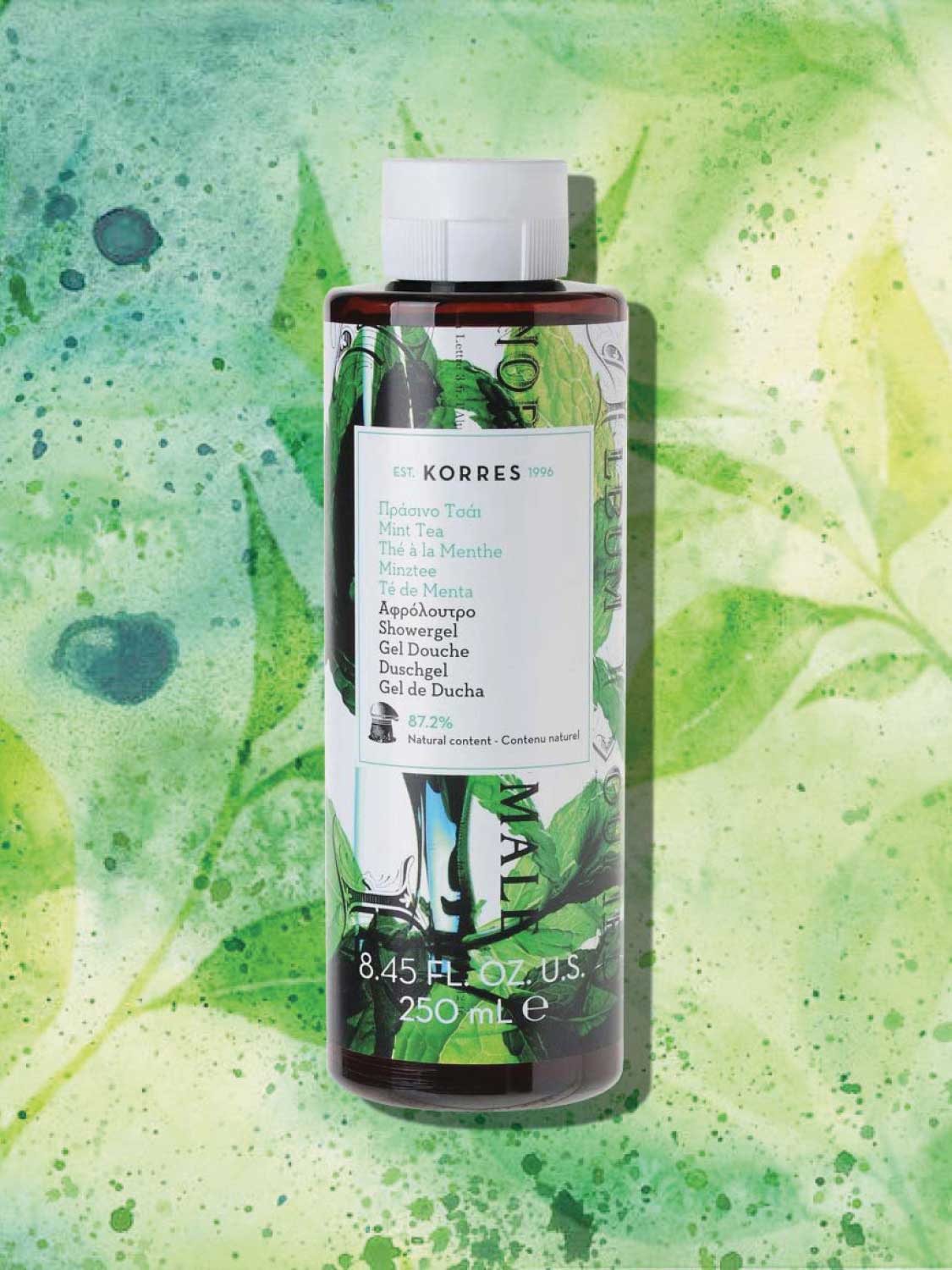 Korres Mint Tea Shower Gel Grooming and Beauty