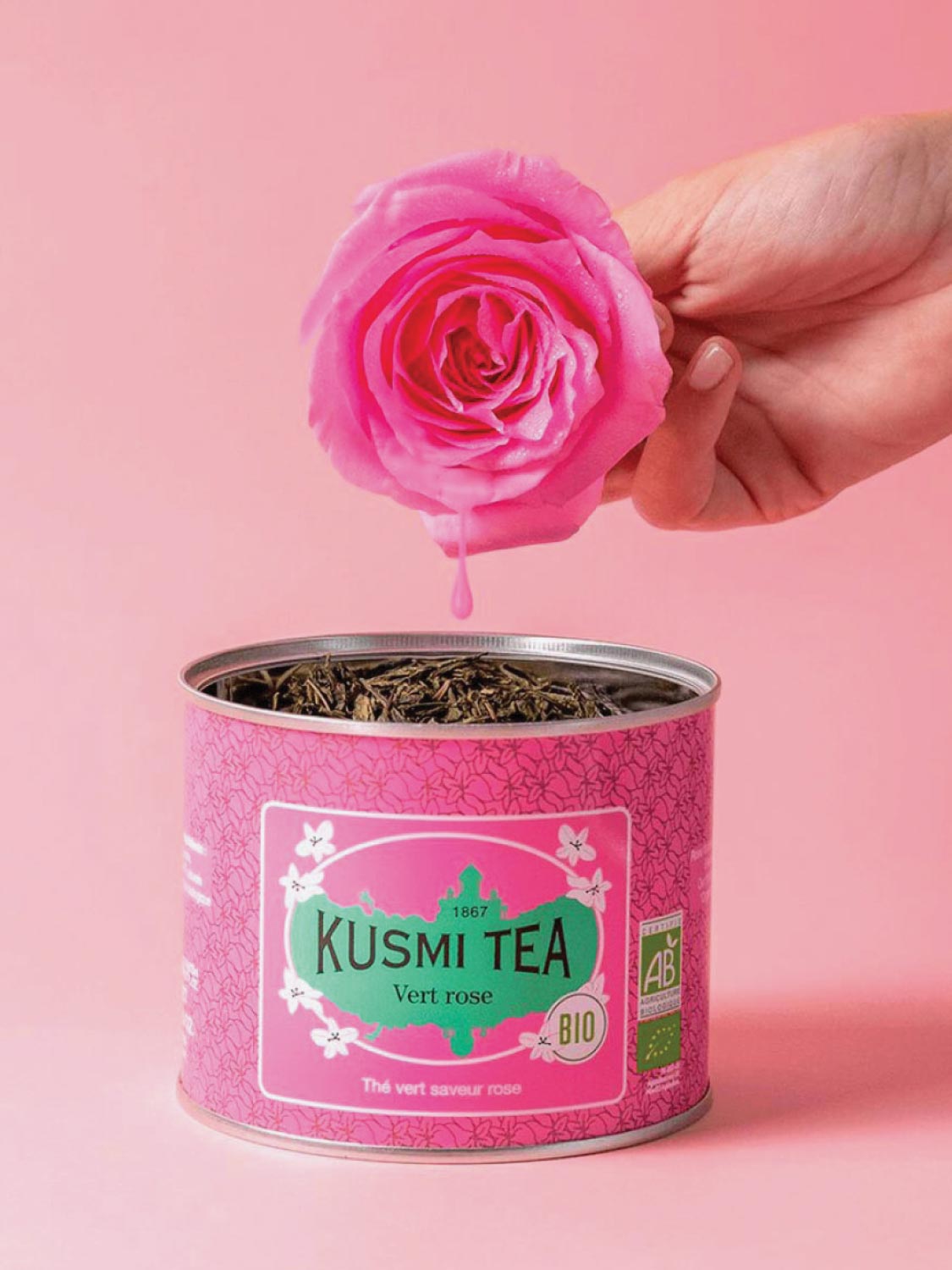 Kusmi Tea - Rose Green Tea - Organic Chinese Green Tea Blend Rolled in –  Sea of Solace