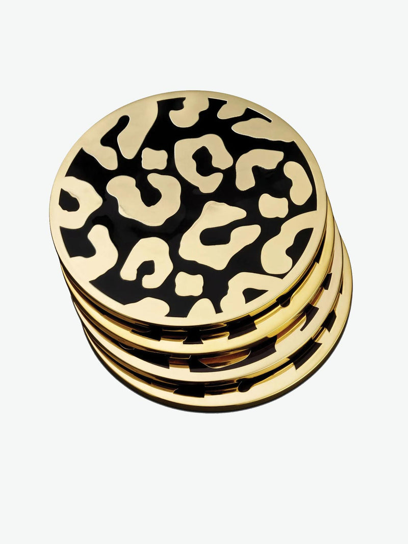 L' Objet Leopard Coasters