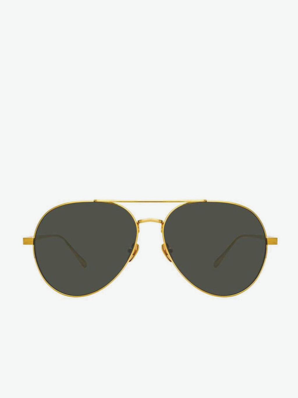 Linda Farrow Gold Aviator Sunglasses | A