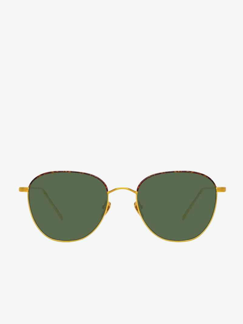 Linda Farrow Gold Square Sunglasses | A