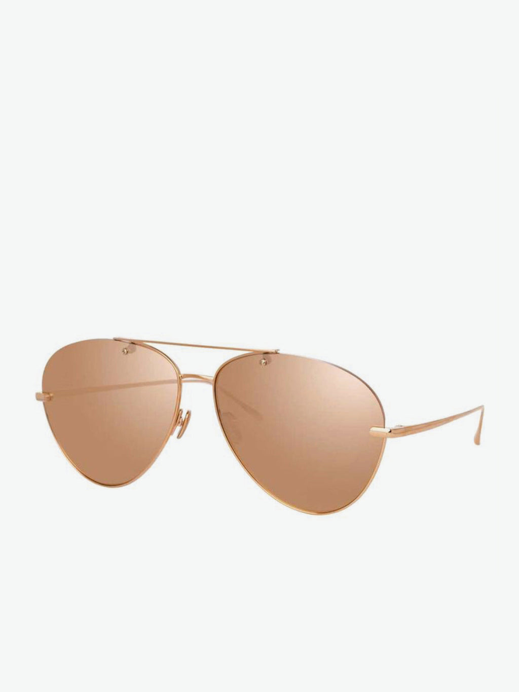Linda Farrow Rose Gold Aviator Sunglasses | B