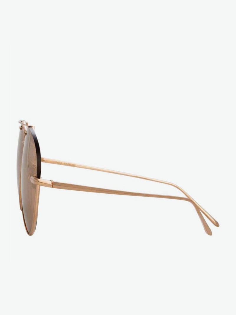 Linda Farrow Pine C3 Aviator Sunglasses