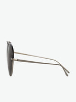 Linda Farrow White Gold Aviator Sunglasses | C