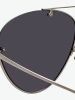 Linda Farrow White Gold Aviator Sunglasses | D