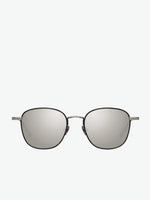 Linda Farrow White Gold and Titanium Square Sunglasses | A