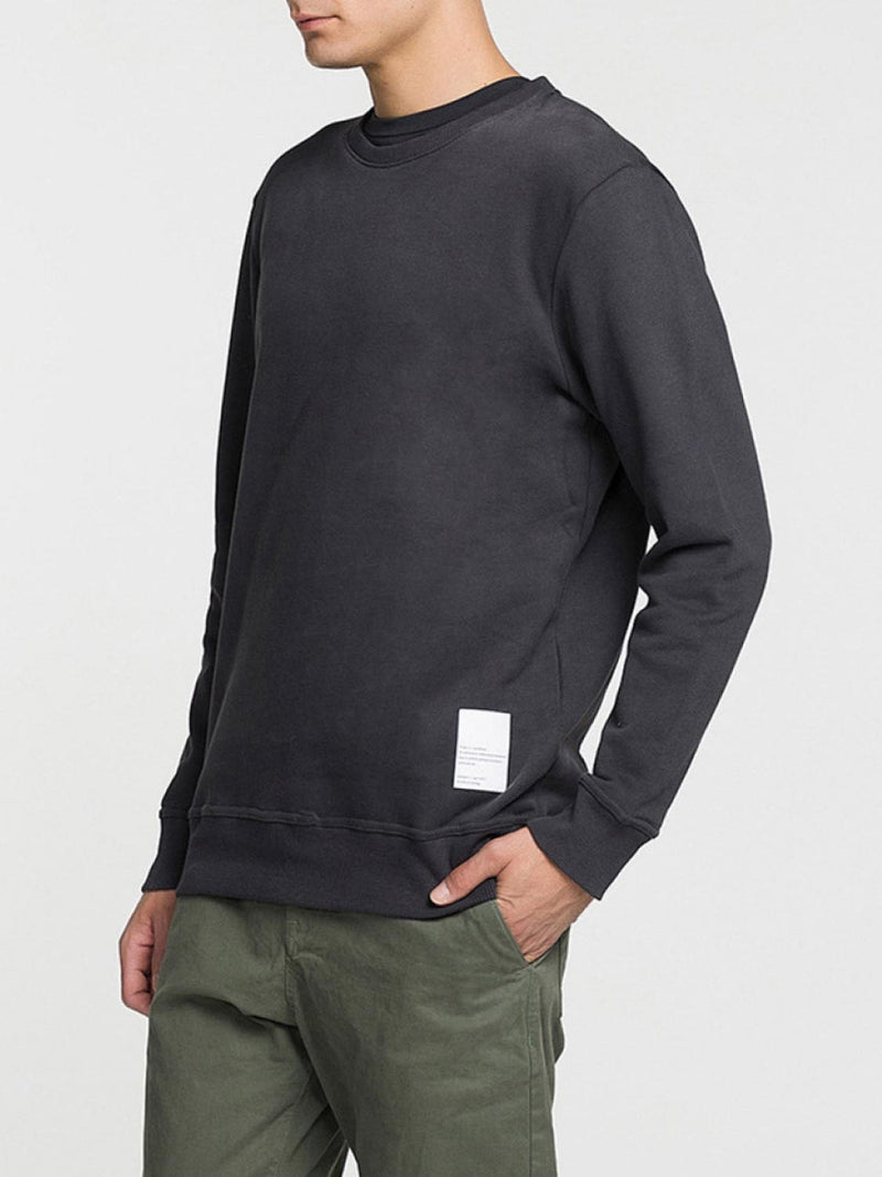 Logomania Crew Neck Sweatshirt Charcoal Grey | D