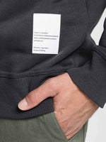 Logomania Crew Neck Sweatshirt Charcoal Grey | F