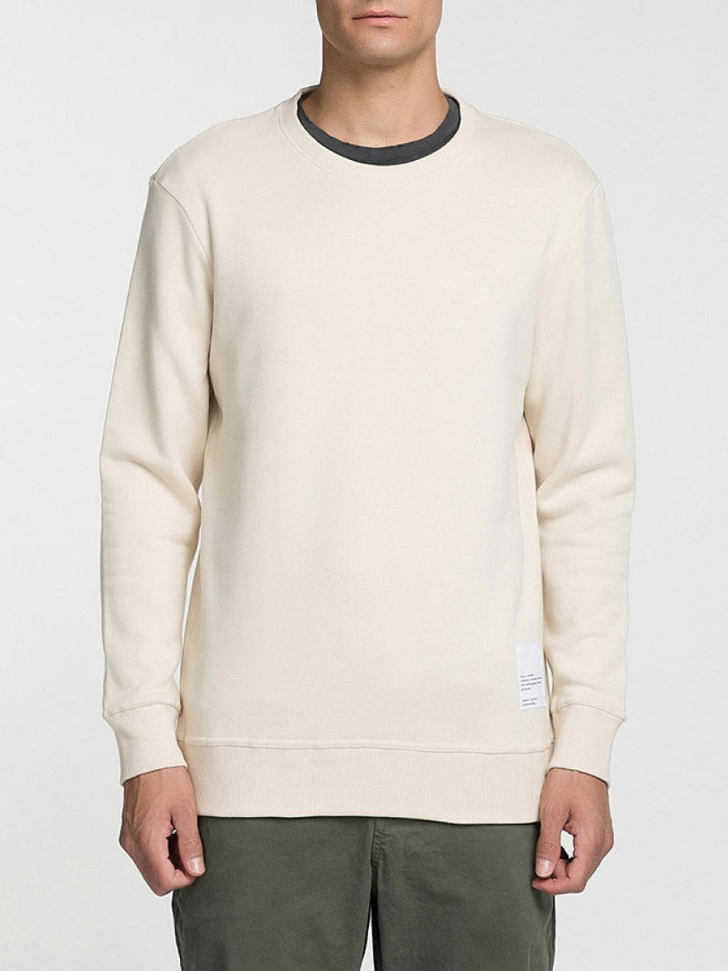 Logomania Crew Neck Sweatshirt Cream | B