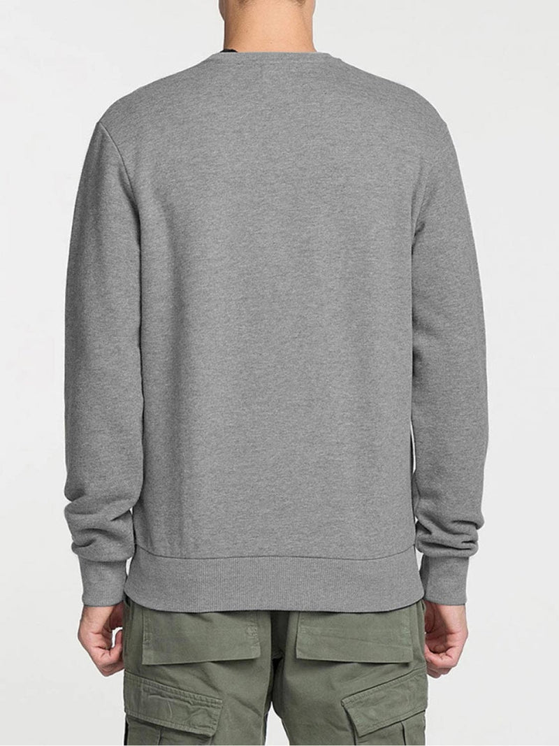 Logomania Crew Neck Sweatshirt Melange Grey | D