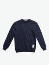 Logomania Crew Neck Sweatshirt Navy Blue | B
