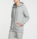 Logomania Hooded Sweater Melange Grey Model B