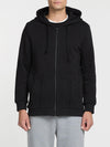 Loopback Cotton-Jersey Zip-Up Hoodie Black | B