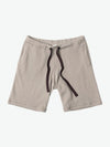 Loopback Cotton Jersey Relaxed Shorts Beige Chocolate | A