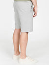 Loopback Cotton Jersey Relaxed Shorts Grey Khaki | D