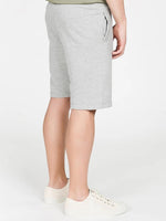 Loopback Cotton Jersey Relaxed Shorts Grey Khaki | D