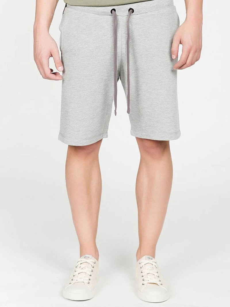 Loopback Cotton Jersey Relaxed Shorts Grey Lavender | B