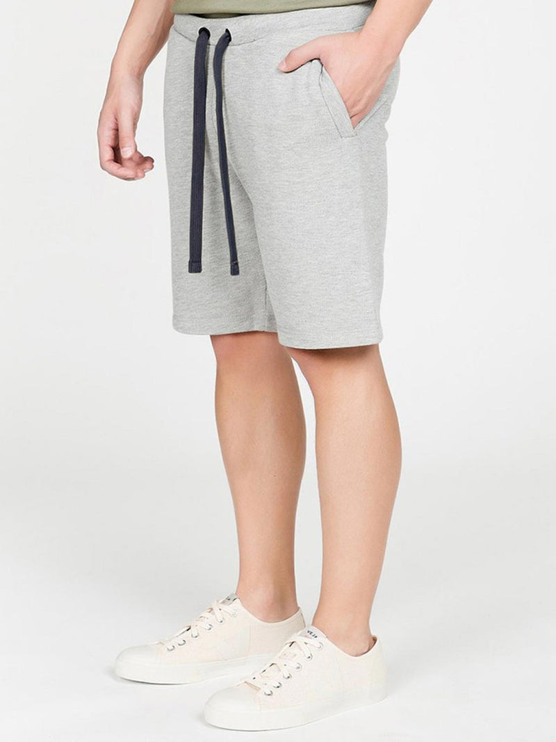 Loopback Cotton Jersey Relaxed Shorts Grey | C