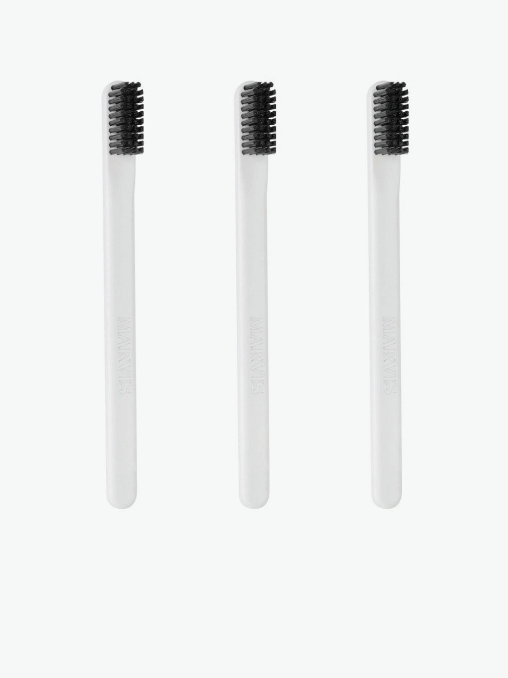 Marvis Set of Three White Toothbrushes | A