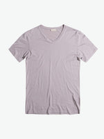 Modal Blend V-neck T-shirt Lavender | A